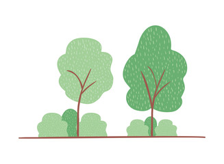 trees plants landscape scene