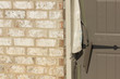 GARAGE ACCIDENT - Garage door damaged in car accident. Home repair and home accidents occur all the time.