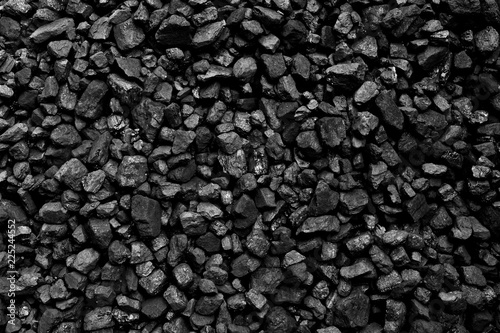 Fotografía A heap of black natural coal background