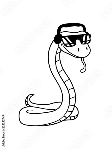 Cool Dj Musik Party Feiern Sonnenbrille Kopfhorer Schlange Gesicht Kopf Gecko Eidechse Echse Reptil Blindschleiche Dino Waran Comic Cartoon Suss Niedlich Haustier Klein Clipart Buy This Stock Illustration And Explore Similar