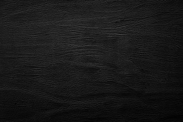 Wall Mural - Black leather texture background. Dark furniture material.