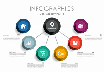 Infographic design template with place for your data. Vector illustration.