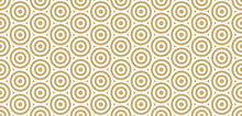 Background Pattern Seamless Design Gold Color Round And Triangle Abstract Vector.