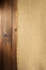 Wall Mural - burlap hessian sacking backdrop