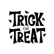 Trick Or Treat Handdrawn Lettering Typography