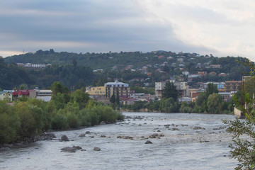 Kutaisi is Georgia's second largest city. Kutaisi is located along both banks of the Rioni River