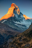 Fototapeta Góry - Matterhorn. Landscape image of Matterhorn, Switzerland during autumn sunrise.