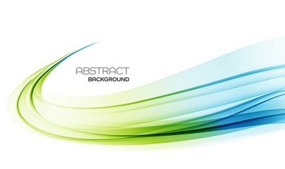 Fototapete - Abstract colorful vector background, color wave for design brochure, website, flyer.