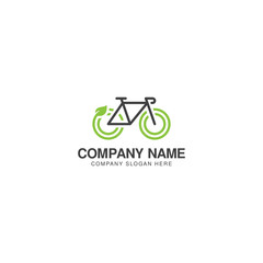 Wall Mural - Eco bike logo design vector