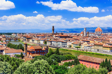 Poster - Florence, Italy. View of Florence from Piazzale Michelangelo.