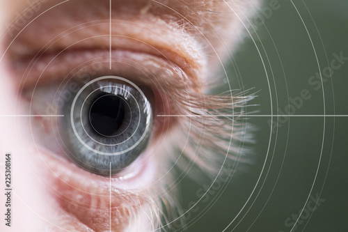 Cuadros en Lienzo Eye monitoring virtual reality health digital healthcare.
