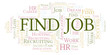 © sharafmaksumov - Find Job word cloud.