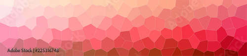 Illustration of red  middle size hexagon background, abstract banner.
