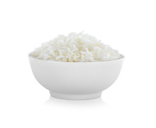 Rice Bowl On White Background