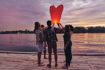 Canvas Print - Fun with friends. 