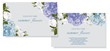 Vector banners set with roses and hydrangea flowers.Template for greeting cards, wedding decorations, invitation ,sales. Spring or summer design. Place for text.