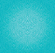 © elvil - Turquoise  floral holiday vintage background design trendy blue-to-green fashion wallpaper pattern