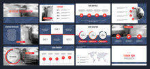 Business Presentation Templates From Infographic Elements.