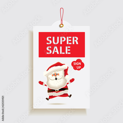 Xmas and Fresh Yr cartoon sale tag with Santa Claus graphic relating to Santa Claus Printable called Xmas and Fresh new Yr cartoon sale tag with Santa Claus