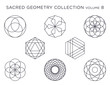 Sacred Geometry Vector Collection - Black isolated on white