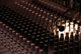 Fototapeta  - Buttons of sound mixer board