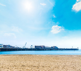 Wall Mural - Stearns wharf beach in Santa Barbara