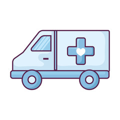 Poster - ambulance car isolated icon