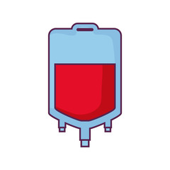 Wall Mural - blood donation bag icon