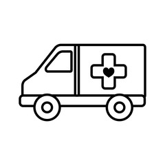 Poster - ambulance car isolated icon