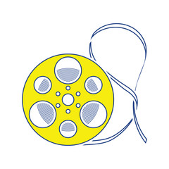 Sticker - Movie reel icon