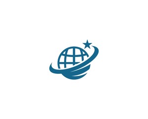 globe ilustration logo vector