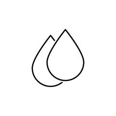 Poster - blood drop icon. Element of blood donation for mobile concept and web apps illustration. Thin line icon for website design and development, app development
