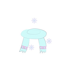 Poster - scarf winter, snow colored icon. Element of colored winter hand drawn icon for mobile concept and web apps. Detailed scarf winter, snow icon can be used for web and mobile