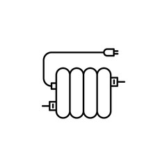 Poster - column heater icon. Element of temperature control equipment for mobile concept and web apps illustration. Thin line icon for website design and development