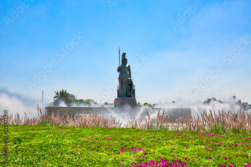 Fotografía Gudalajara, Mexico-10 April, 2018: Landmark Minerva monument in Guadalajara hist
