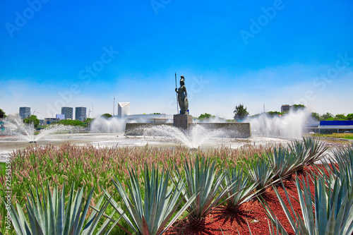 Fotomural Landmark Minerva monument in Guadalajara historic center