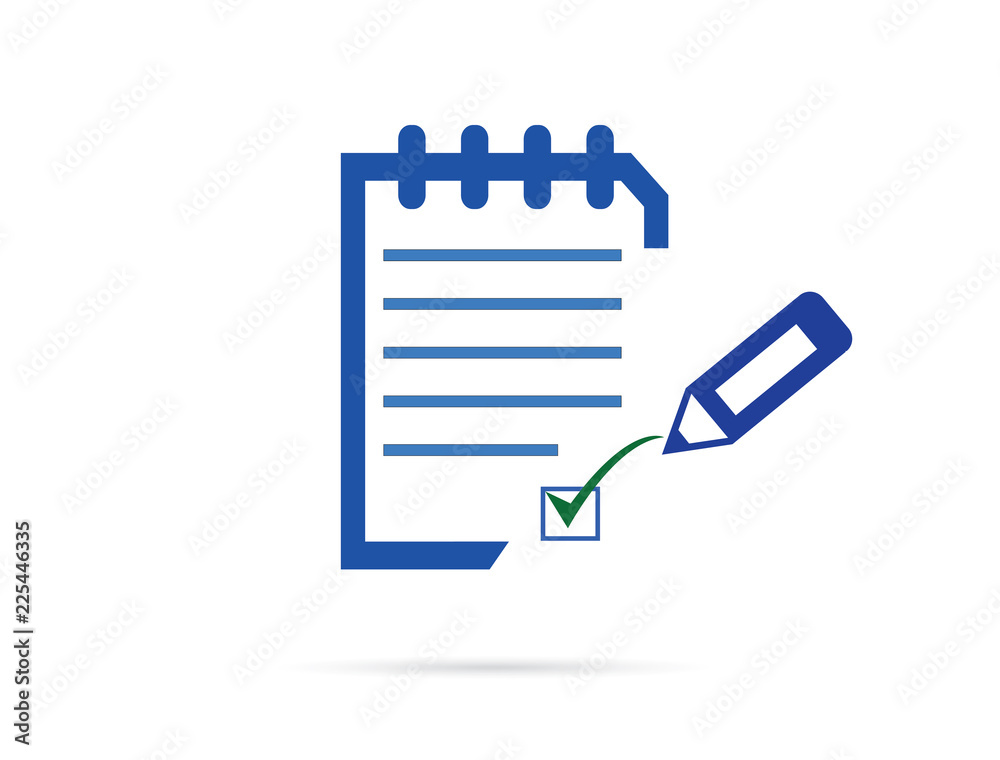 Clipboard Document Icon - Vector. Approved