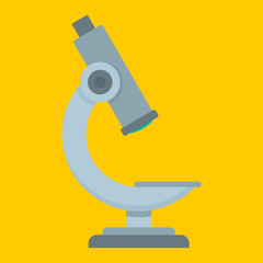 Poster - microscope icon. flat illustration of microscope vector icon for web design