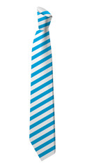 Poster - Blue striped tie icon. Isometric of blue striped tie vector icon for web design isolated on white background