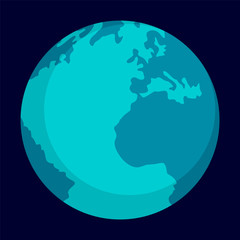 Poster - globe earth icon. flat illustration of globe earth vector icon for web design