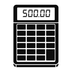 Poster - Financial calculator icon. Simple illustration of financial calculator vector icon for web design isolated on white background