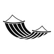 Hammock icon. Simple illustration of hammock vector icon for web design isolated on white background