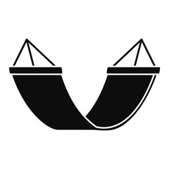 Wall Mural - rest hammock icon. simple illustration of rest hammock vector icon for web design isolated on white 