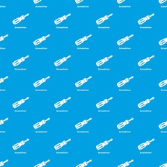 Poster - Screwdrive pattern vector seamless blue repeat for any use