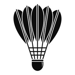 Poster - shuttlecock icon. simple illustration of shuttlecock vector icon for web design isolated on white ba