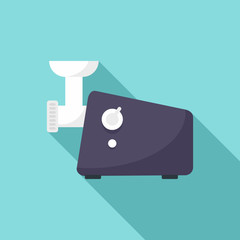 Sticker - Meat grinder machine icon. Flat illustration of meat grinder machine vector icon for web design