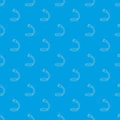 Poster - Table microphone pattern vector seamless blue repeat for any use