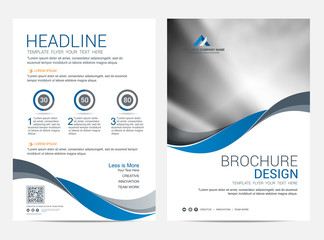Wall Mural - brochure template flyer design vector background