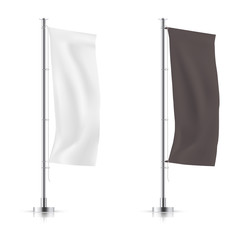 Wall Mural - vector set of different types banner flag