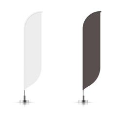 Wall Mural - vector set of different types banner flag